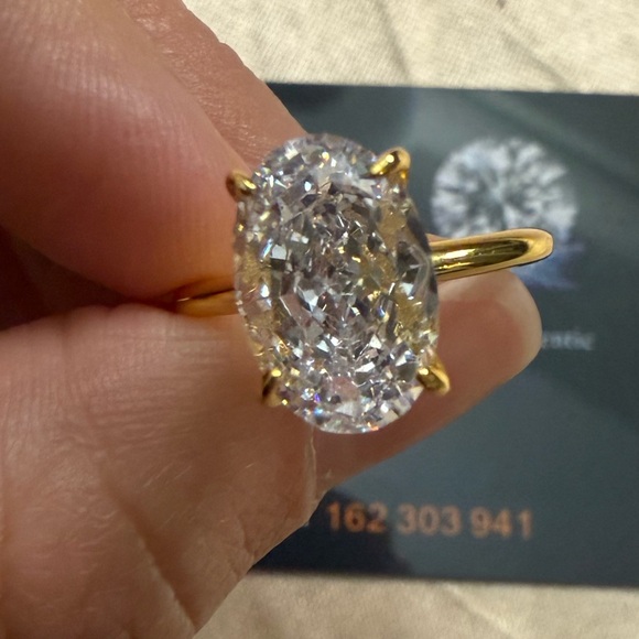 Moissanite 4ct Ring Set Size 6 - Picture 8 of 10